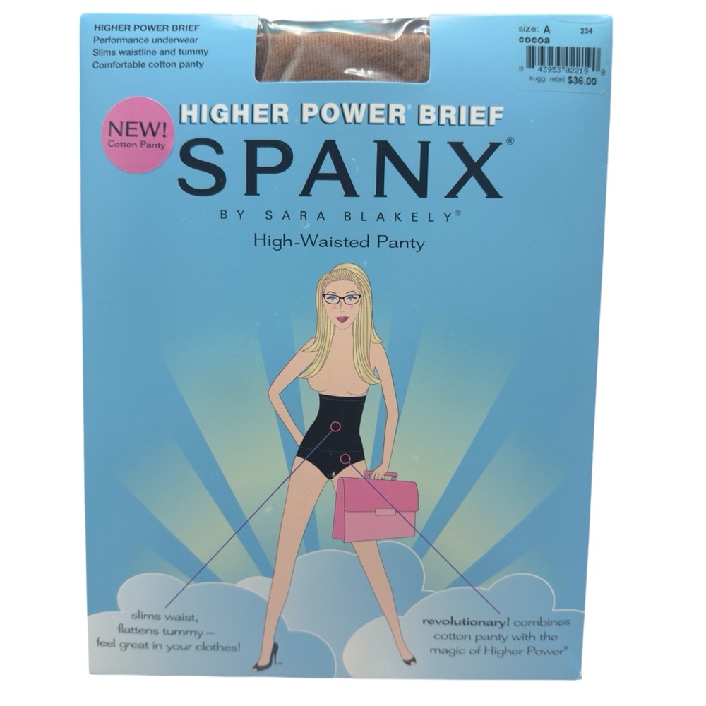 Spanx Higher Power Brief High-Waisted Panty Size A In Cocoa